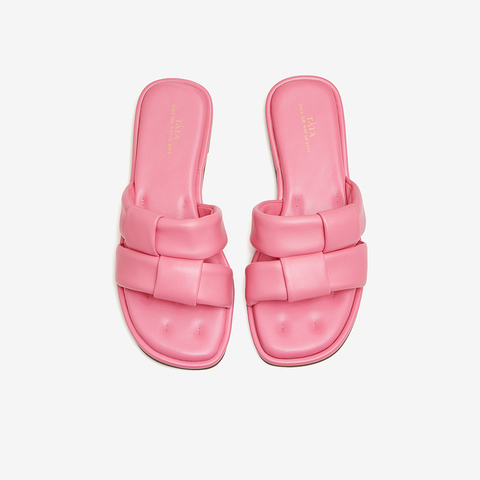 Tata/他她2024夏休闲百搭时尚潮流女一字拖鞋新款D6AA1BT4