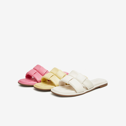 Tata/他她2024夏休闲百搭时尚潮流女一字拖鞋新款D6AA1BT4