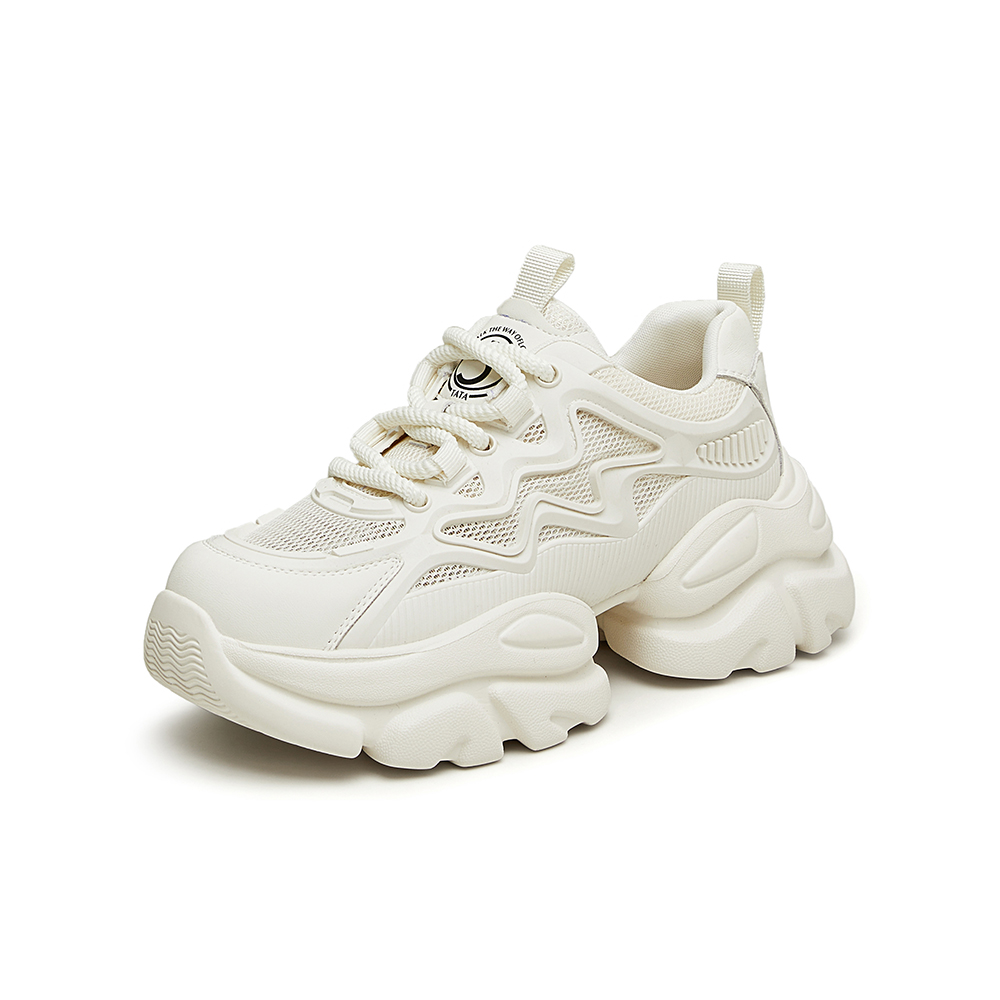 Tata/他她2024夏时尚简约休闲百搭女老爹鞋新款WOG16BM4