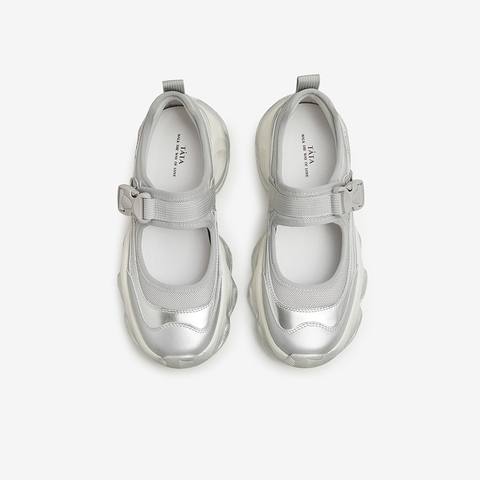 Tata/他她2024夏厚底时尚简约休闲浅口女单鞋新款3ER01BQ4