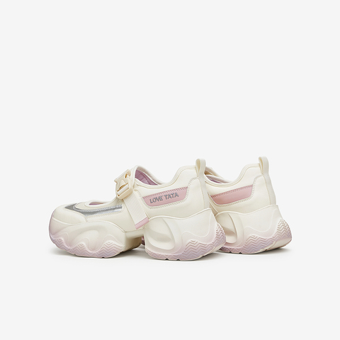 Tata/他她2024夏厚底时尚简约休闲浅口女单鞋新款3ER01BQ4