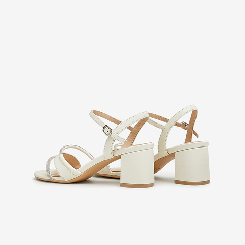 Tata/他她2024夏商场同款百搭简约一字带凉鞋女新款6LK08BL4