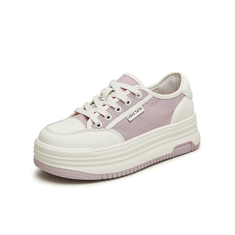 Tata/他她2024夏商场同款运动时尚休闲厚底女板鞋新款WL801BM4