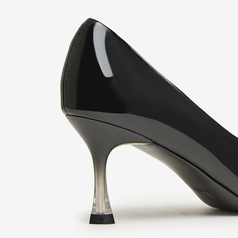 Tata/他她2024春商场同款时尚休闲甜美细跟单鞋新款7DDT9AQ4