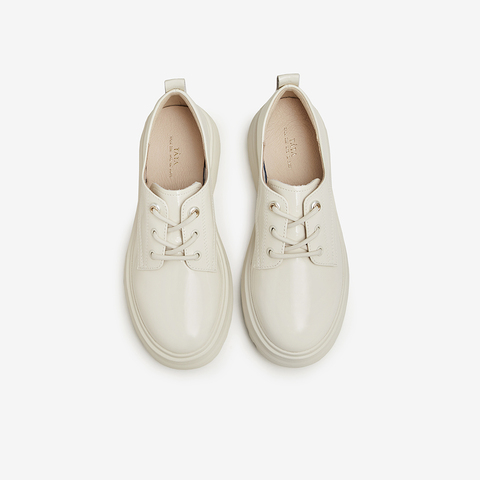 TATA/他她2024春时尚纯色休闲百搭牛皮女鞋新款7PJ31AM4