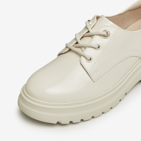 TATA/他她2024春时尚纯色休闲百搭牛皮女鞋新款7PJ31AM4