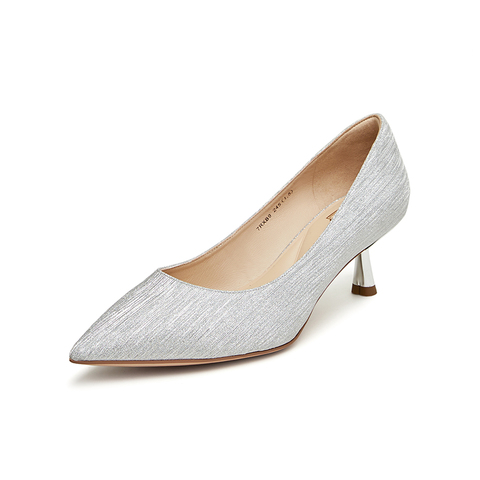 Tata/他她2024春商场同款时尚休闲甜美细跟单鞋新款7RXB9AQ4