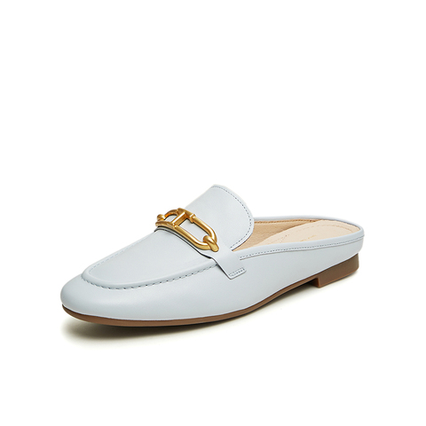 Tata/他她2024夏商场同款时尚穆勒鞋高级包头拖鞋女新款7QC08BH4