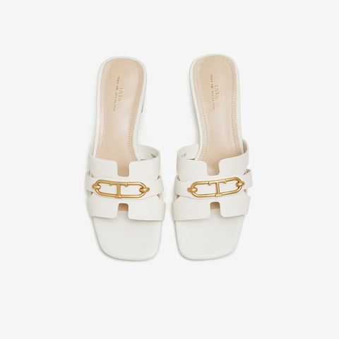 Tata/他她2024夏商场同款时尚百搭拖鞋女外穿拖鞋新款7ZO03BT4