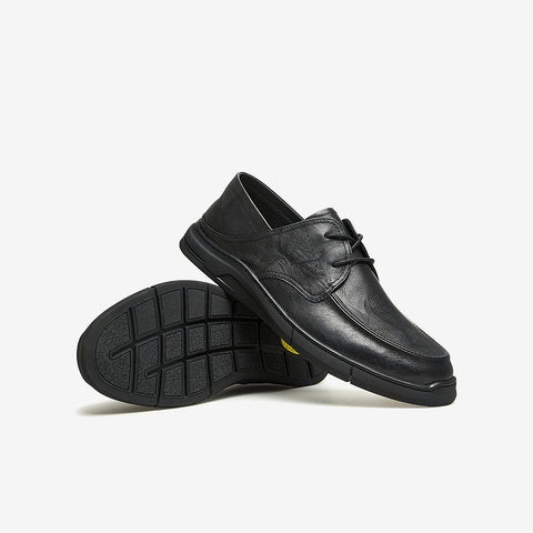 Tata/他她2024夏商场同款纯色舒适百搭休闲皮鞋男新款72T26BM4