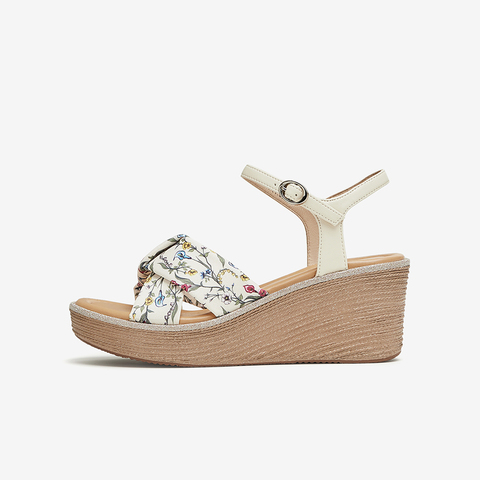 Tata/他她2024夏时尚潮流百搭一字带凉鞋女新款7MY13BL4