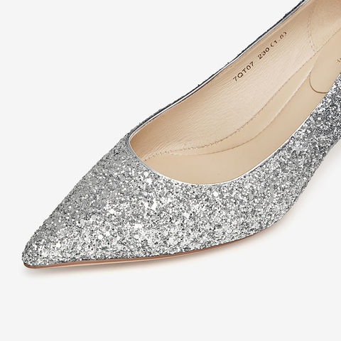 Tata/他她2024春商场同款时尚气质浅口女单鞋新款7QT07AQ4