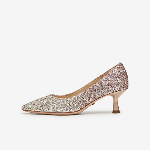 Tata/他她2024春商场同款时尚气质浅口女单鞋新款7QT07AQ4