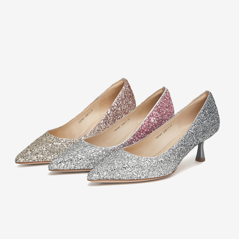 Tata/他她2024春商场同款时尚气质浅口女单鞋新款7QT07AQ4