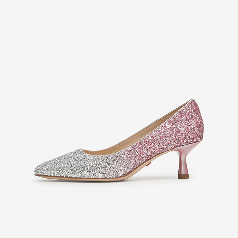 Tata/他她2024春商场同款时尚气质浅口女单鞋新款7QT07AQ4