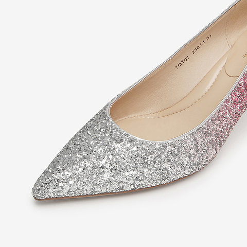 Tata/他她2024春商场同款时尚气质浅口女单鞋新款7QT07AQ4