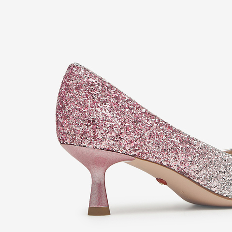 Tata/他她2024春商场同款时尚气质浅口女单鞋新款7QT07AQ4