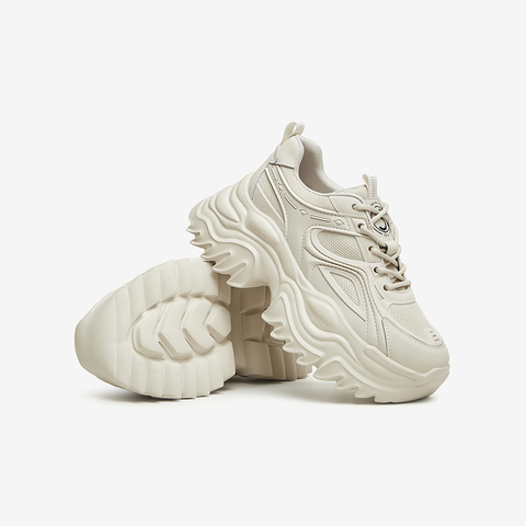 TATA/他她2024春商场同款休闲纯色时尚百搭老爹鞋女新款WH201AM4