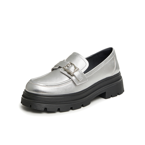 TATA/他她2024春时尚休闲潮流百搭纯色圆头女新款7FN36AA4