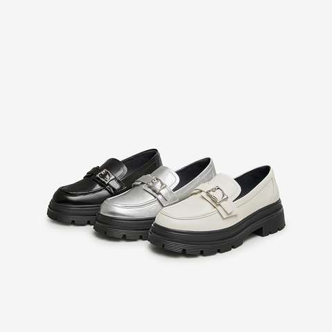 TATA/他她2024春时尚休闲潮流百搭纯色圆头女新款7FN36AA4