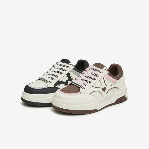 TATA/他她2024春商场同款运动潮流时尚厚底女板鞋新款WJ801AM4