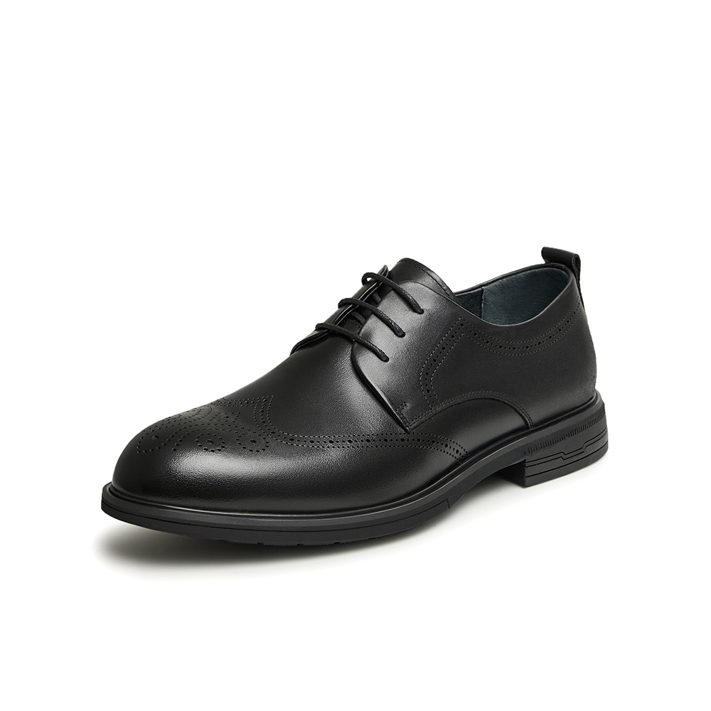 TATA/他她2024春商场同款时尚简约男士商务皮鞋新款MEM02AM4