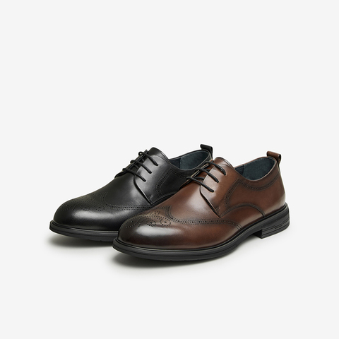 TATA/他她2024春商场同款时尚简约男士商务皮鞋新款MEM02AM4