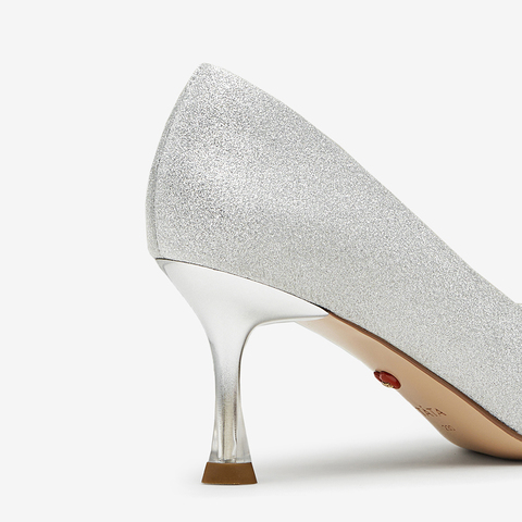 TATA/他她2024春商场同款时尚休闲甜美细跟单鞋新款7DDU9AQ4