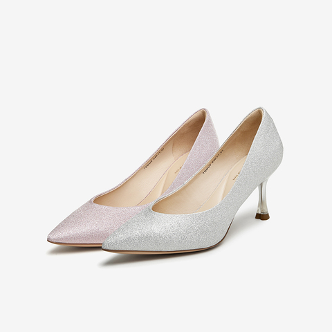 TATA/他她2024春商场同款时尚休闲甜美细跟单鞋新款7DDU9AQ4