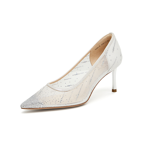 TATA/他她2024春商场同款时尚简约气质浅口女单鞋新款7DDU5AQ4