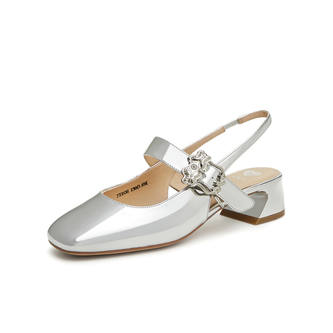 TATA/他她2024春时尚百搭简约优雅女后空凉鞋新款7XR08AH4