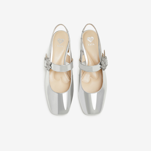 TATA/他她2024春时尚百搭简约优雅女后空凉鞋新款7XR08AH4
