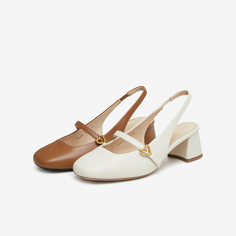 TATA/他她2024夏商场同款优雅气质法式女后空凉鞋新款7YU01BH4
