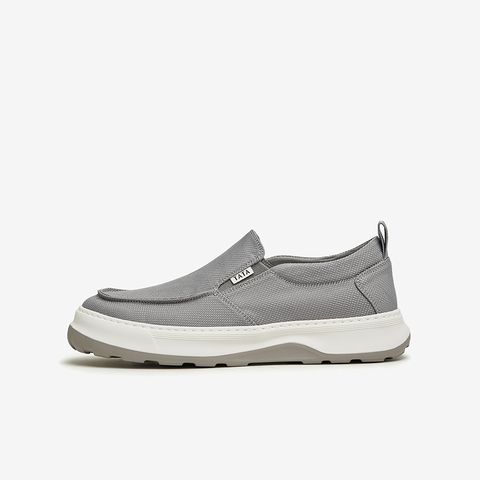 TATA/他她2024春商场同款懒人鞋一脚蹬男休闲布鞋新款MEU01AM4