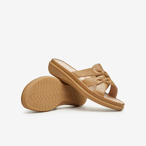 Tata/他她2024夏商场同款简约百搭时尚休闲女拖鞋新款YFA01BT4