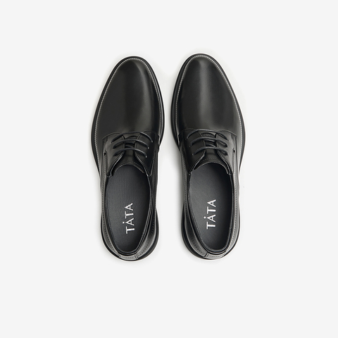 Tata/他她2024夏商场同款时尚简约男士商务皮鞋新款NEZ01BM4