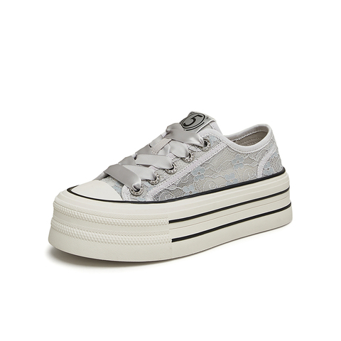 Tata/他她2024夏时尚休闲透气厚底板鞋女鞋新款DWGP1BM4