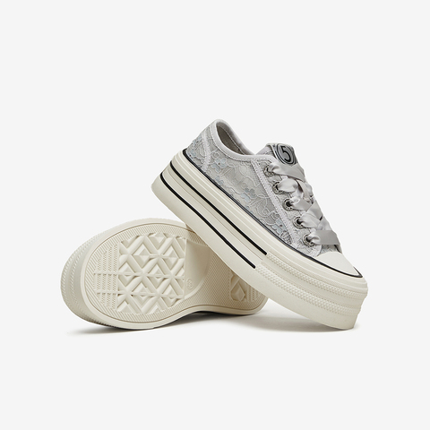 Tata/他她2024夏时尚休闲透气厚底板鞋女鞋新款DWGP1BM4