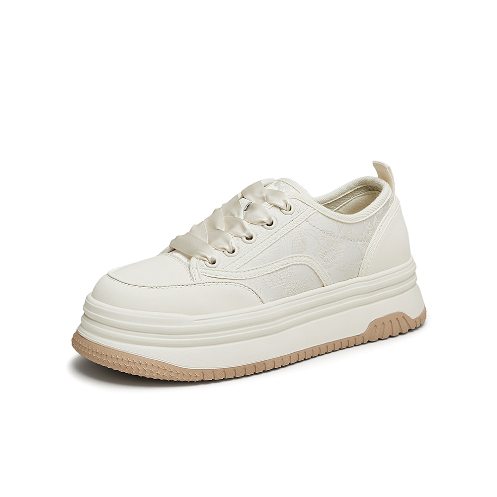 TATA/他她2024秋厚底时尚百搭女款板鞋休闲新款DWBX6CM4