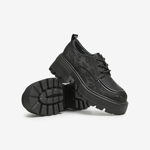 TATA/他她2024秋商场同款时尚潮流气质系带牛津鞋女新款WT401CM4