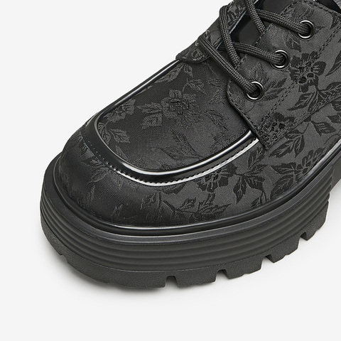 TATA/他她2024秋商场同款时尚潮流气质系带牛津鞋女新款WT401CM4