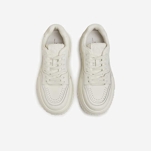 TATA/他她2024秋商场同款女简约学院百搭厚底圆头板鞋GDR01CM4