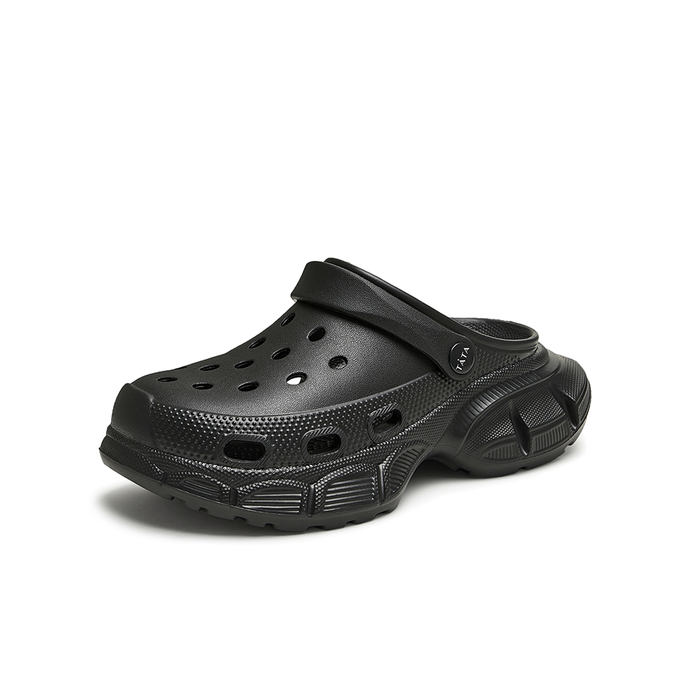 Tata/他她2024秋女时尚休闲洞洞鞋新款HHZ01CH4