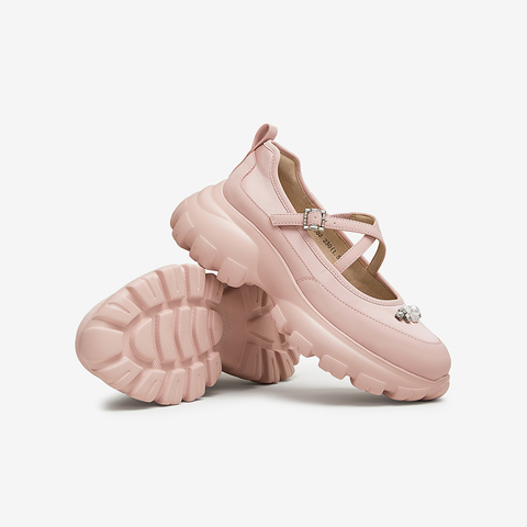 TATA/他她2024秋休闲玛丽珍鞋新款XHU02CQ4