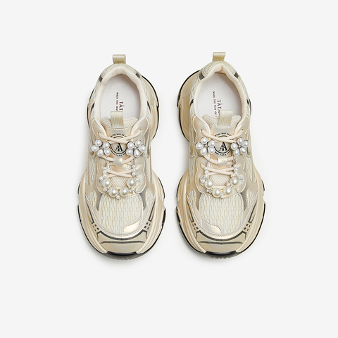 Tata/他她2024秋商场同款时尚休闲女老爹鞋新款CBV01CM4