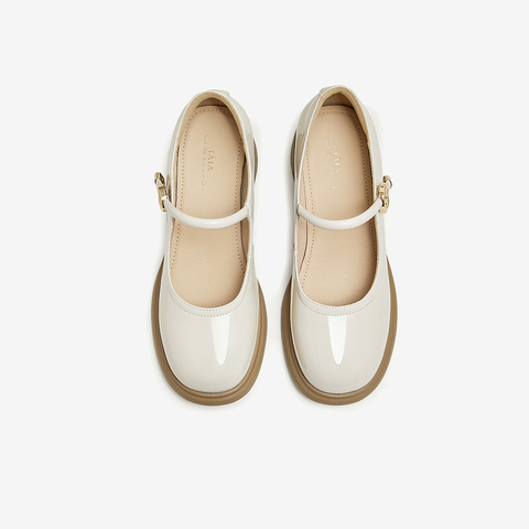 Tata/他她2024秋商场同款浅口女休闲玛丽珍鞋新款WGB07CQ4