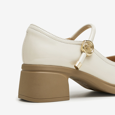 Tata/他她2024秋商场同款浅口女休闲玛丽珍鞋新款WGB07CQ4