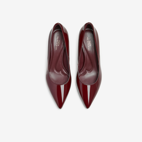 Tata/他她2024秋商场同款时尚休闲浅口单鞋女新款7DDY5CQ4