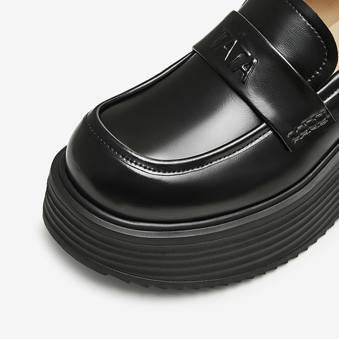 TATA/他她2024秋商场同款时尚休闲乐福鞋女新款CCH01CA4