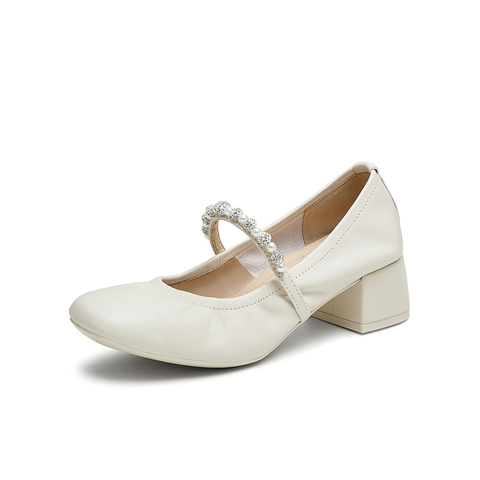 Tata/他她2024秋浅口女休闲玛丽珍鞋新款7ACC1CQ4